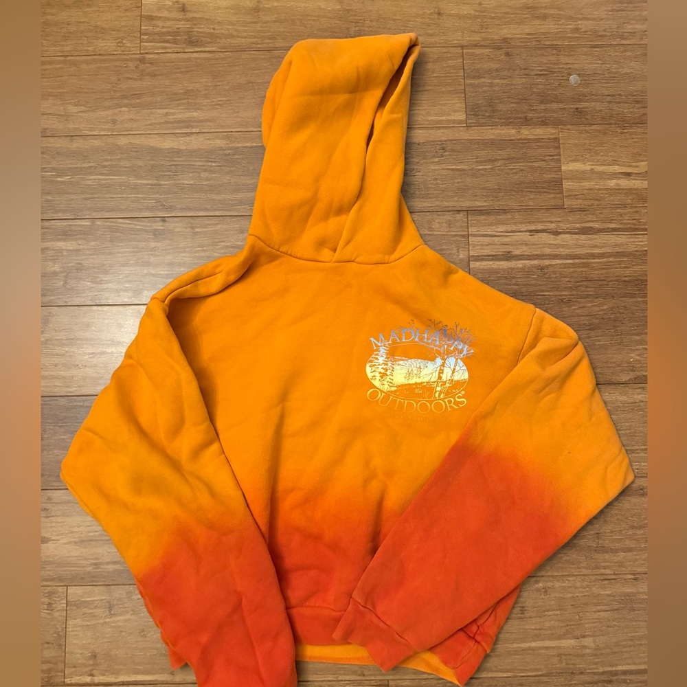 MADHAPPY OUTDOORS orange hoodie